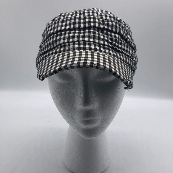 Roxy Checker Board Hat Black White - Picture 1 of 6